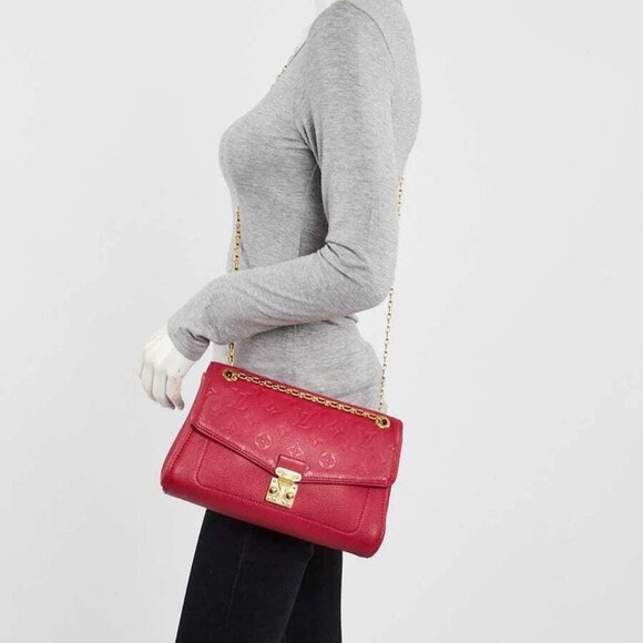 Louis Vuitton Rose Jaipur Monogram Empreinte Leather St Germain PM Bag - Picture 7 of 10